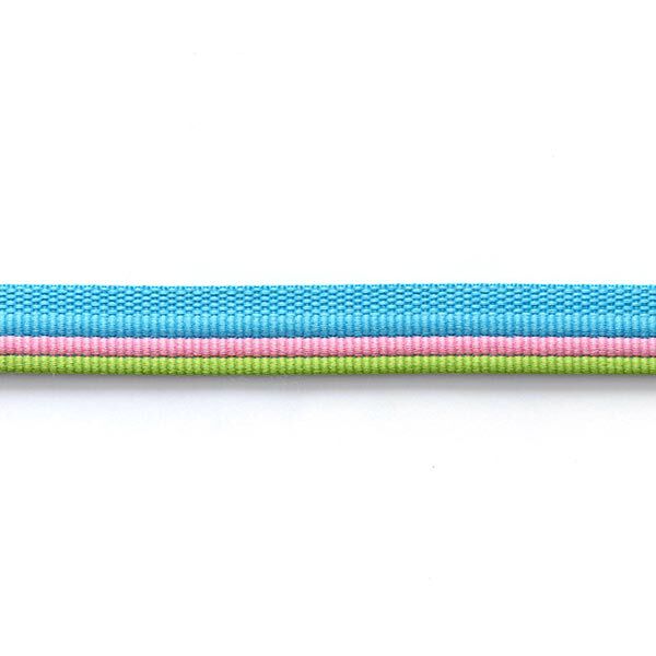 Paspelband trio [ 15 mm ] – grasgroen/turkooisblauw,  image number 2