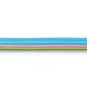 Paspelband trio [ 15 mm ] – grasgroen/turkooisblauw,  thumbnail number 2