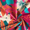 French Terry sommersweat Grote bloemen – petroleum,  thumbnail number 3