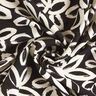 Viscose crêpe geschilderde Hawaiiaanse bloemen – zwart/ivoor,  thumbnail number 3