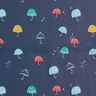 Regenjasstof kleurrijke parasols Digitaal printen – marineblauw,  thumbnail number 1