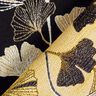 Decostof Jacquard Ginkgobladeren – zwart/goud,  thumbnail number 5
