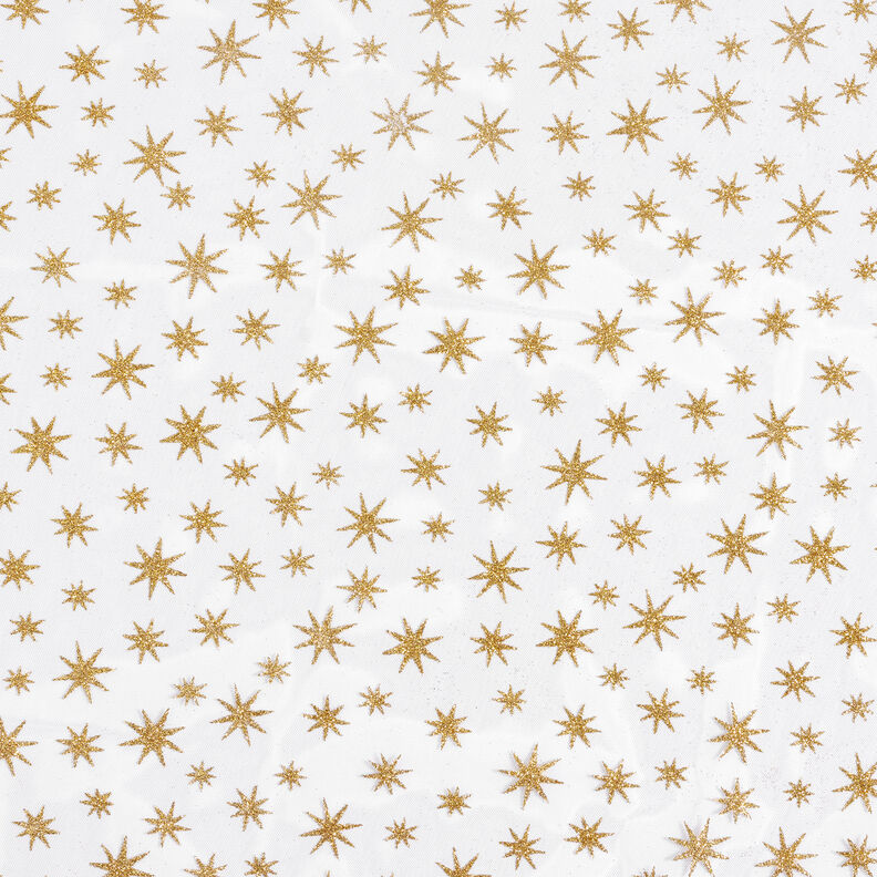 Tule glittersterren – wit/goud,  image number 6