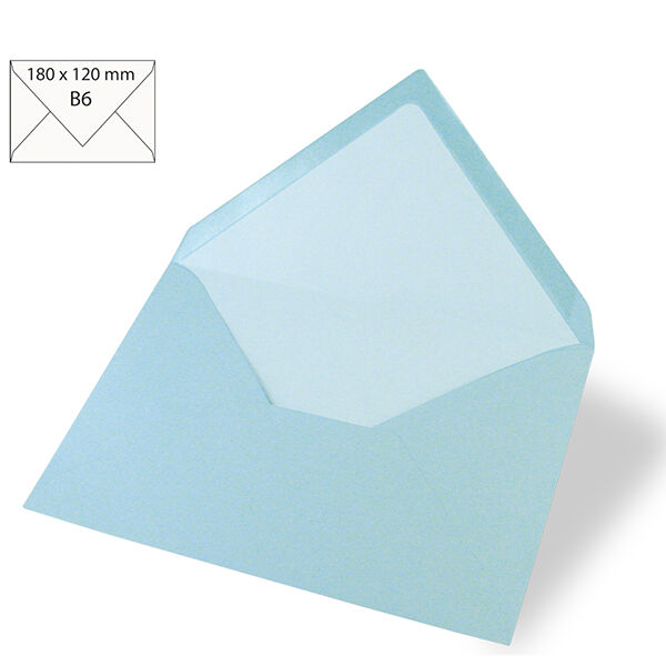 Briefomslag B6 – babyblauw,  image number 1