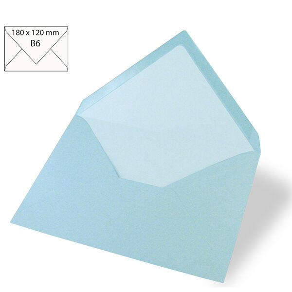 Briefomslag B6 – babyblauw, image number 1