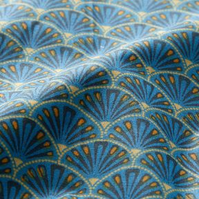 Gecoate katoen verfijnde onderwerpen – blauw, 