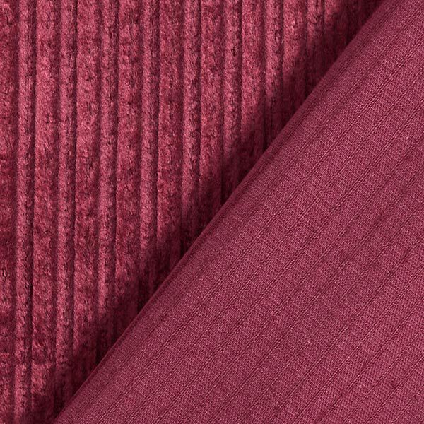 Stretch corduroy katoen-viscosemix effen – bordeauxrood, image number 3