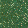 Katoenen stof Popeline fijne stippen – groen/goud,  thumbnail number 1