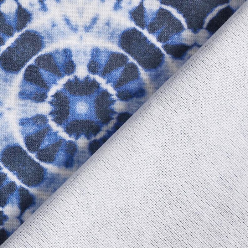 Decostof Canvas Batik cirkels – indigo/wit, image number 4