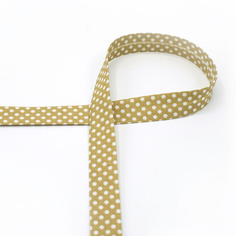 Biasband Stippen [18 mm] – beige,  image number 2