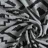 Ikat-patroon van gebreide stof – grijs/zwart,  thumbnail number 3