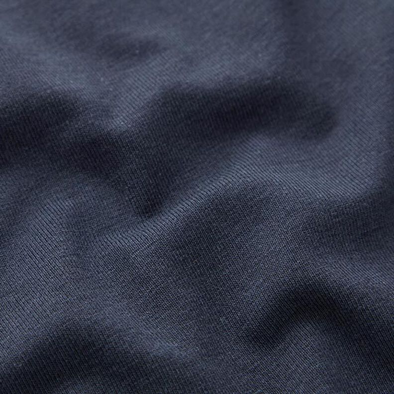 Bamboe Viscosejersey Effen – marineblauw,  image number 3