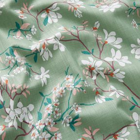 Decostof Panama Kersenbloesem – licht mint/druif, 