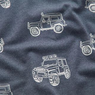 Katoenjersey Terreinwagen – marineblauw, 