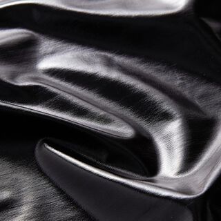 Foliejersey lakoptiek – zwart, 