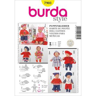 Poppenjurkjes, Burda 7903, 