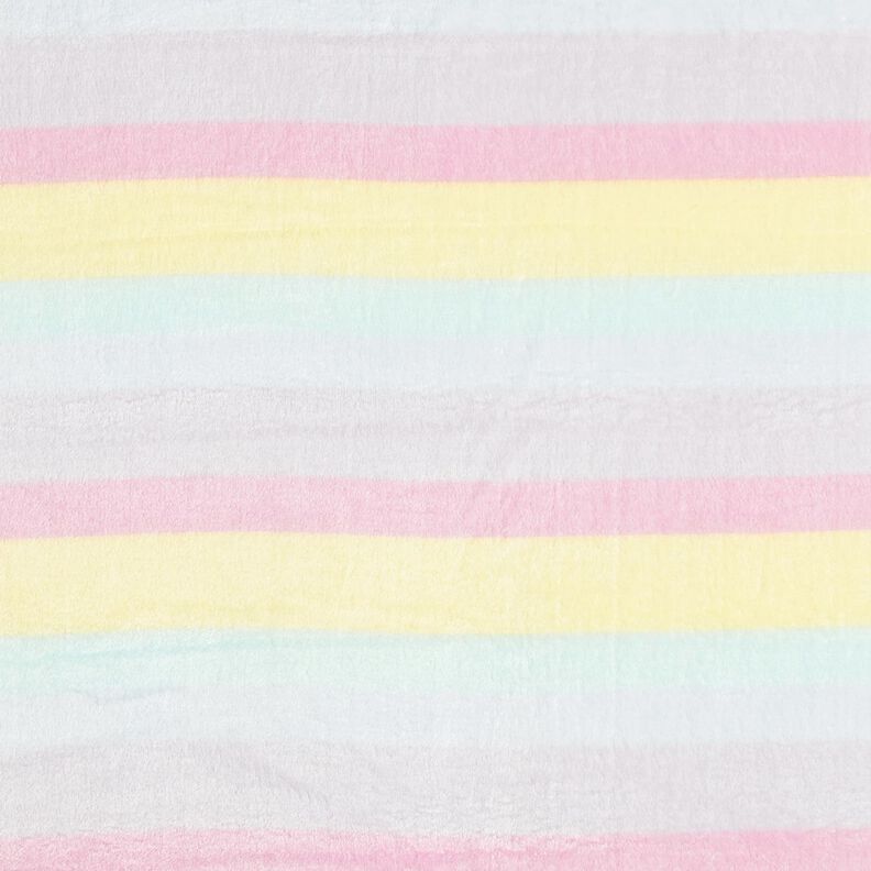 Gezellige fleece Pastel regenboogstrepen – lichtgeel/roze,  image number 1