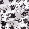 Viscosestof abstracte bloemenprint – wit/zwart,  thumbnail number 2
