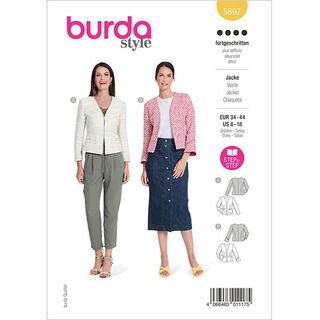 Jas  | Burda 5897 | 34-44, 
