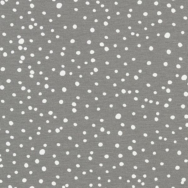 Katoenjersey onregelmatige punten – grijs,  image number 1