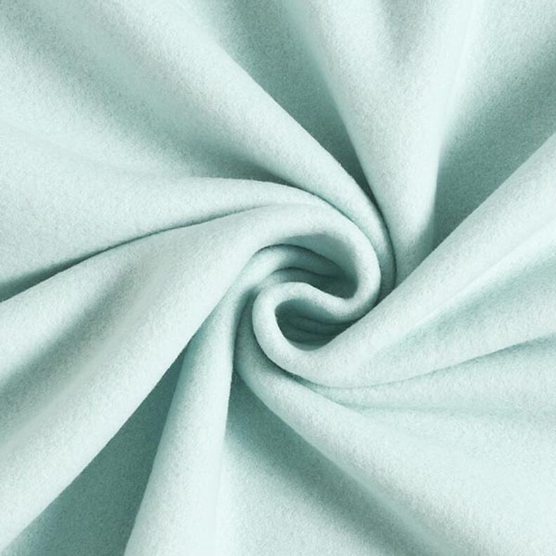 Katoenfleece Effen – ijsblauw,  image number 1