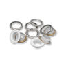 Oogjes met sluitringen [20 stuks | Ø 11 mm] | Prym – wit/zilver metallic,  thumbnail number 2