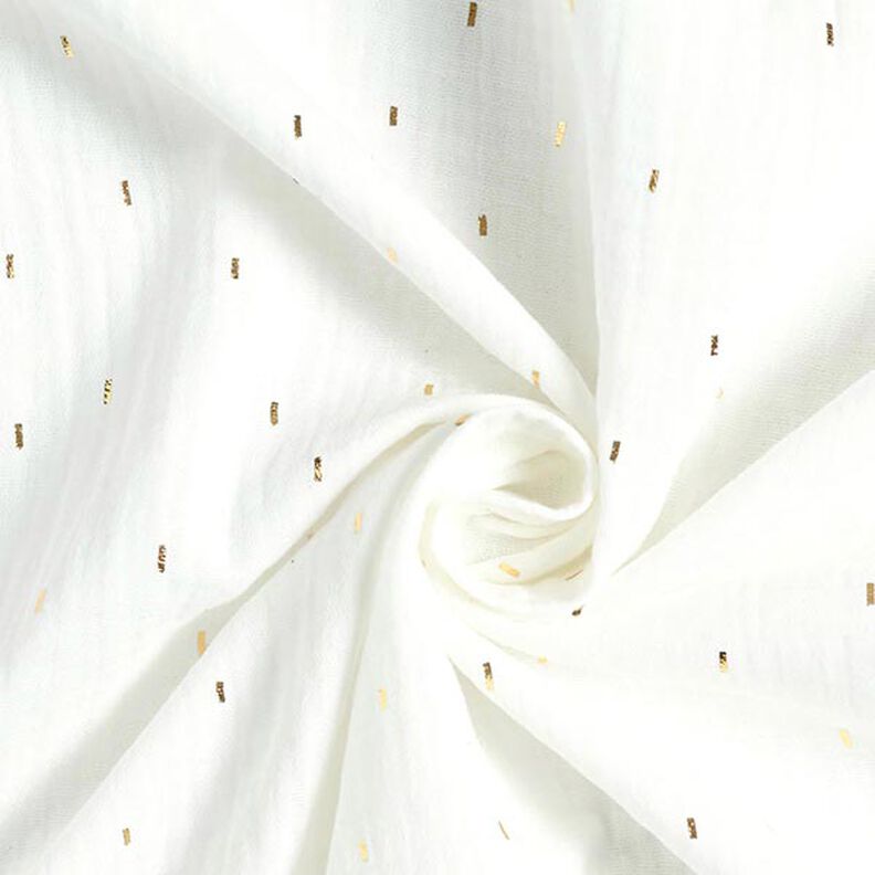 Mousseline folieprint rechthoek | by Poppy – ecru,  image number 3