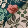 Decostof Jacquard Vintage bloemen – petroleum/donkerrood,  thumbnail number 4