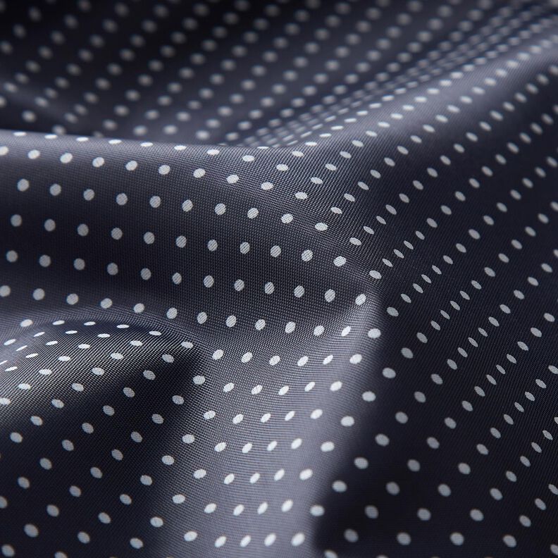 Voeringstof polkadots – marineblauw/wit,  image number 2