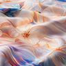 Viscosestof Bloemen en golven digitale print – perzik/lila,  thumbnail number 2
