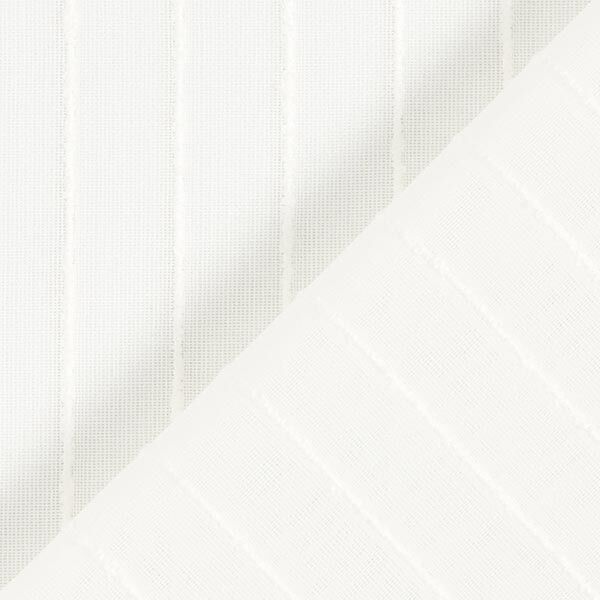Gordijnstof brede strepen effectgaren 300 cm – wit,  image number 3