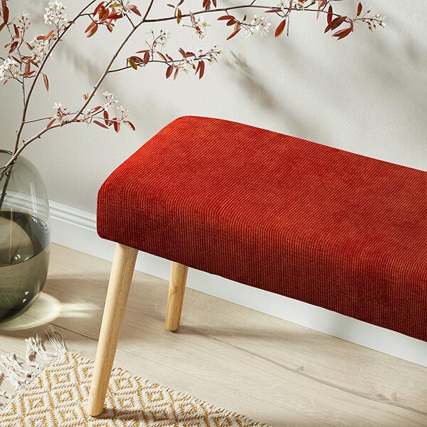 Bekledingsstof Corduroy-look golven – terracotta, image number 6