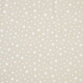 Decostof Half panama Sterren – natuur/wit, 