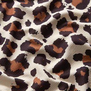 Bubblejersey luipaardmotief – lichtbeige, 