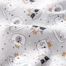 Katoenpopeline Dieren met kronen – lichtgrijs,  thumbnail number 2
