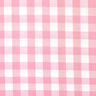 Katoenen stof Vichy ruit 1,7 cm – roze/wit,  thumbnail number 1