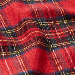 Katoenflanel Schotse ruit – rood, 