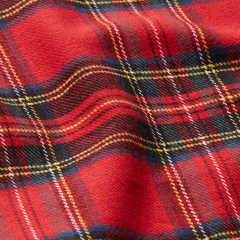 Katoenflanel Schotse ruit – rood,  image number 2