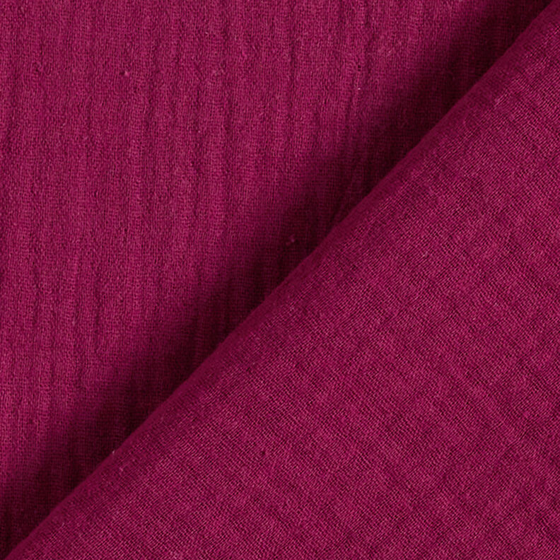 Mousseline/dubbel gehaakte stoffen – bordeauxrood,  image number 4