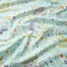 Katoenen stof Popeline Wilde bloemen – licht mint/lavendel,  thumbnail number 2