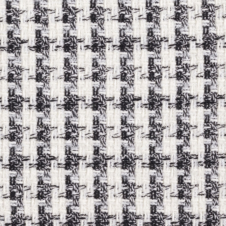 Bouclé pied-de-poule – zwart/wit,  image number 1