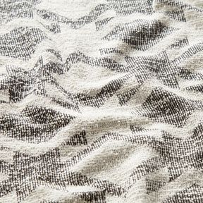 Gebreide bouclé chevron – zwart/wit, 