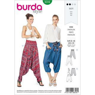 Broek, Burda 6316 | 32 - 46, 