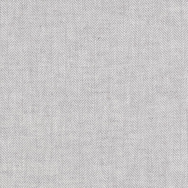 Linnen-katoenmix visgraat – zilver,  image number 1