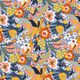 Katoenjersey bloemenweide – lichtblauw,  thumbnail number 1