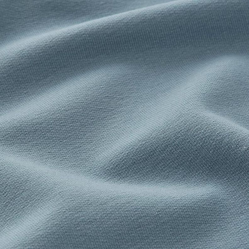 Lichte French Terry effen – duifblauw, image number 4