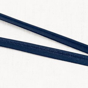 Satijn Paspelband [10 mm] – marineblauw, 