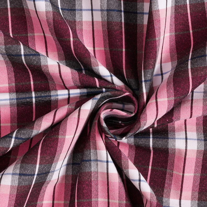 Broekstretch grote ruit – zwart/intens roze,  image number 3