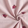 Mousseline/dubbel gehaakte stoffen opgestikte bloemen | Poppy Fabrics – licht oudroze,  thumbnail number 3