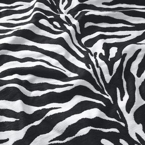 Bekledingsstof Jacquard Zebra – wit/zwart, 